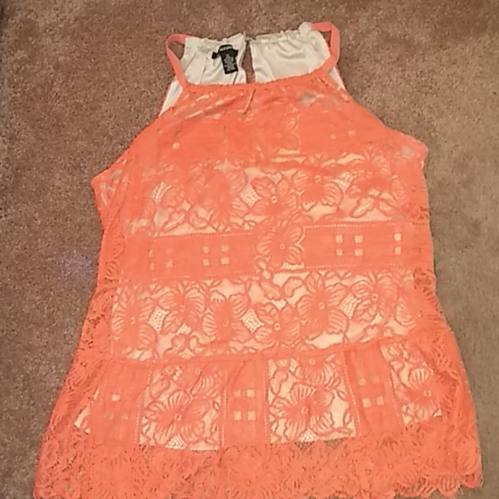Orange Alfani Sleeveless Blouse